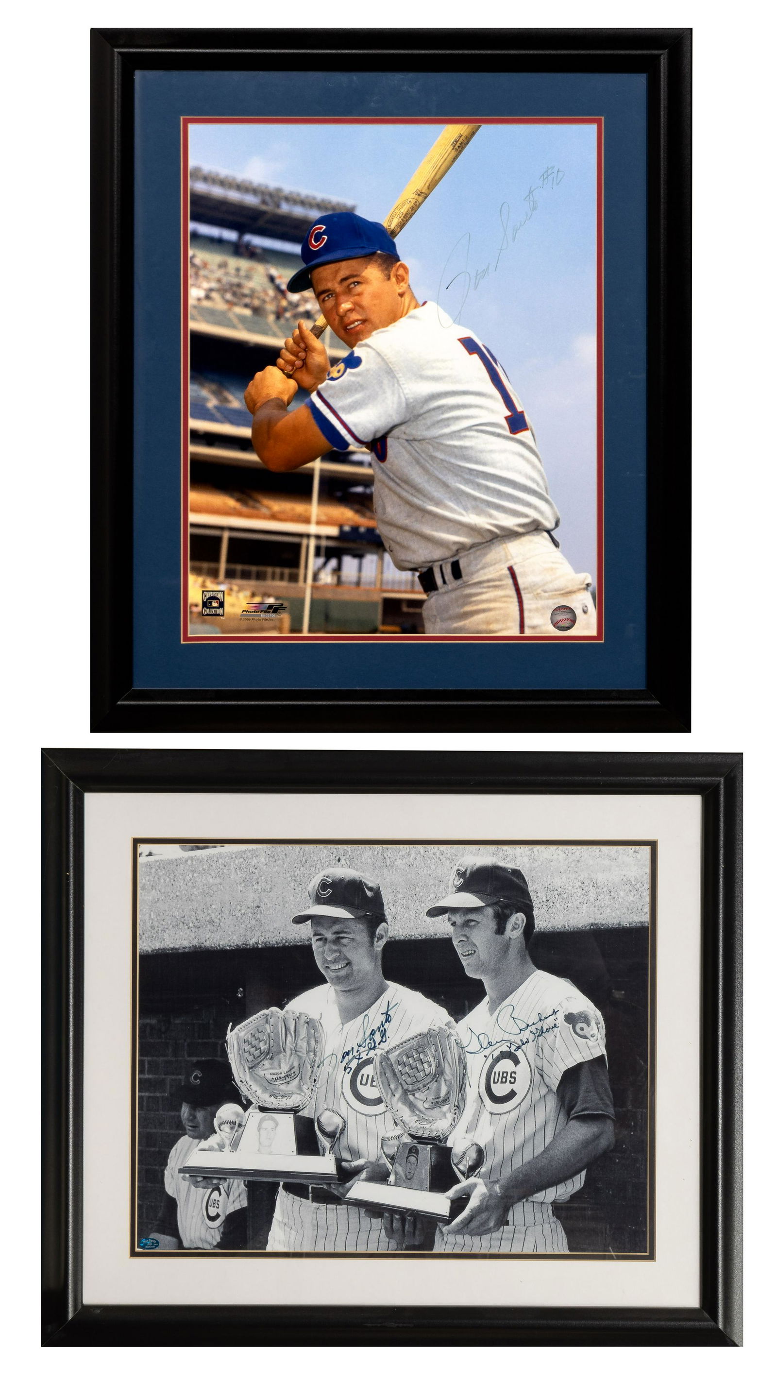 Chicago Cubs Ron Santo and Glenn Beckert Signed Photographs (1 of 4)