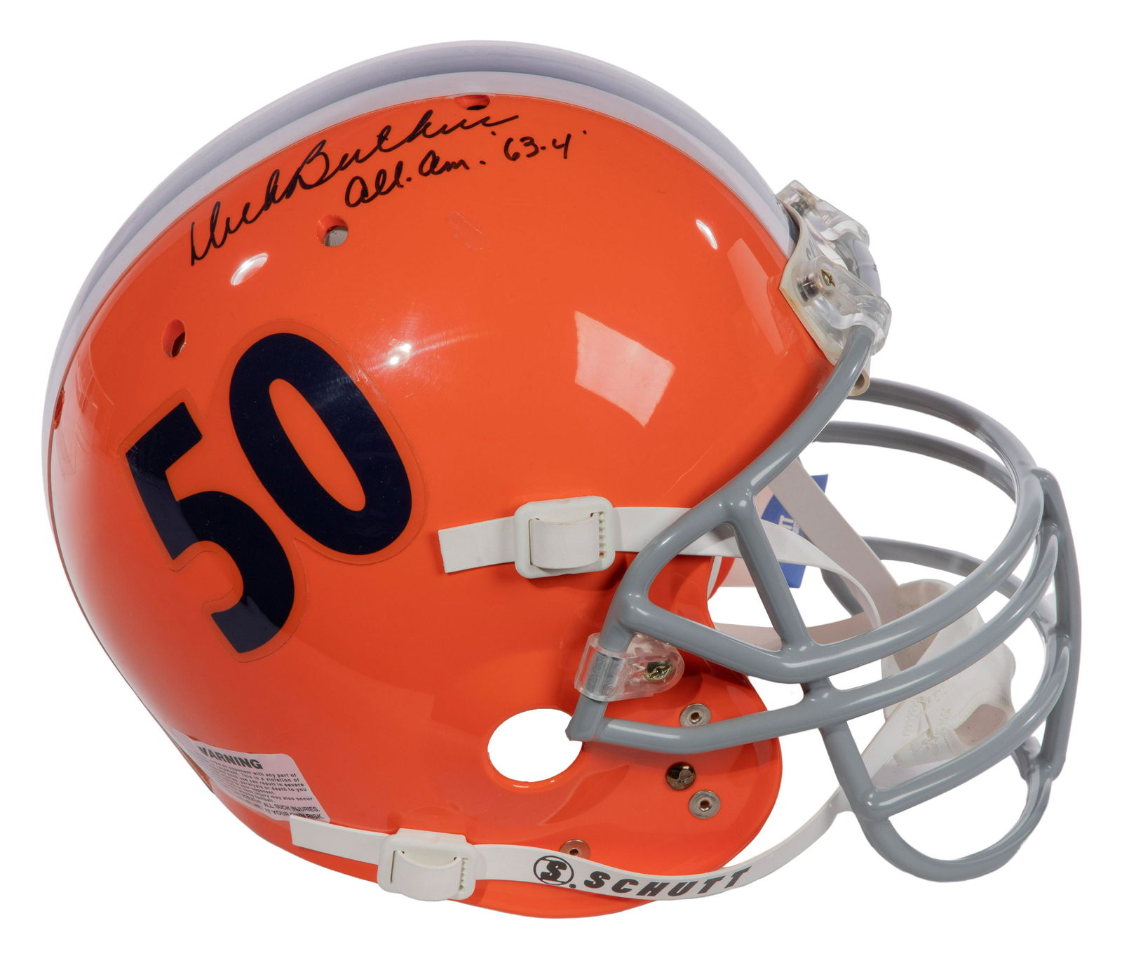 University of Illinois Dick Butkus Signed Football Helmet (1 of 4)