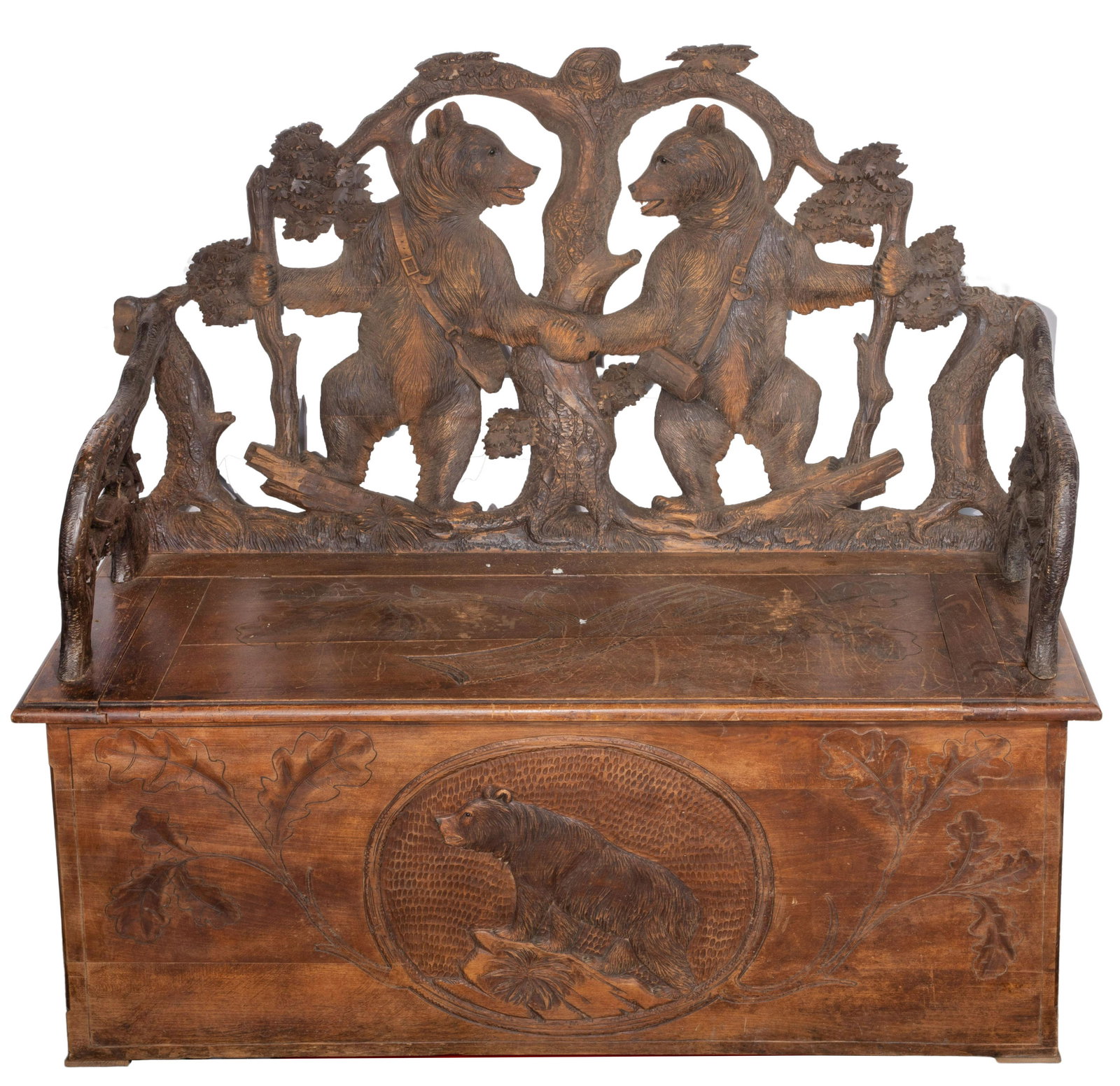 Black Forest Style Bench Chest (1 of 7)