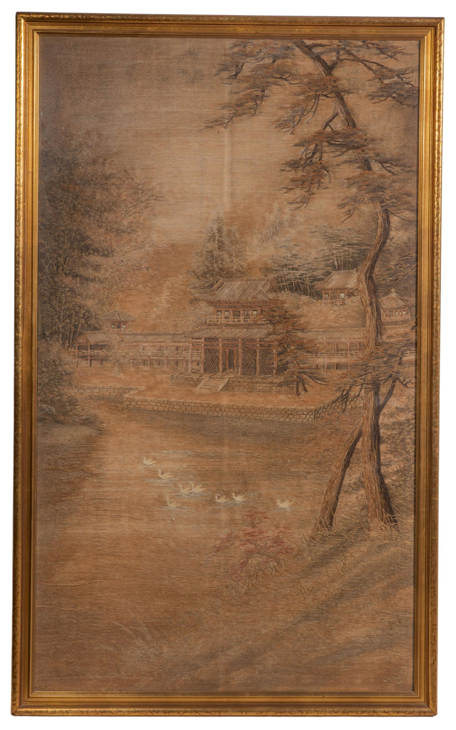 Japanese Hand Woven Silk Tapestry Panel (1 of 5)