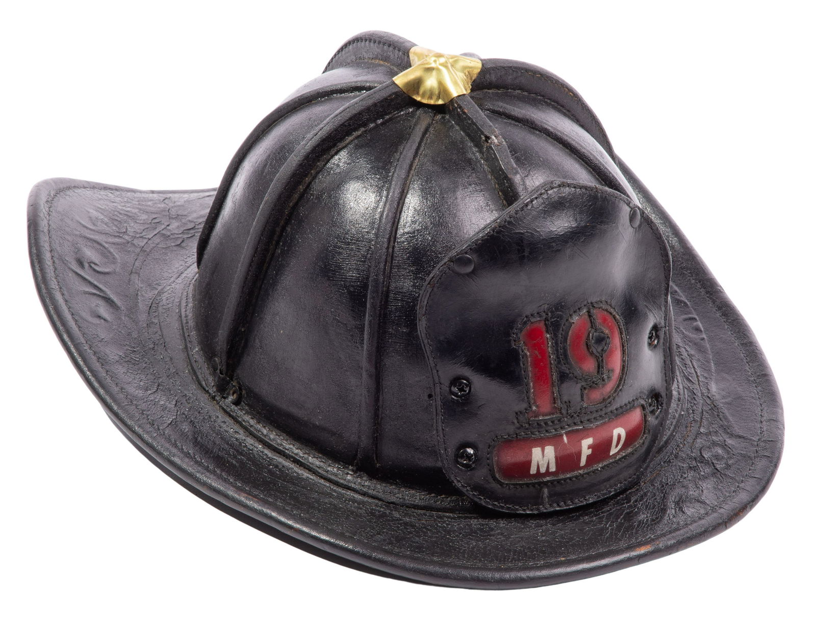 Cairns & Brother Leather Fire Helmet (1 of 9)