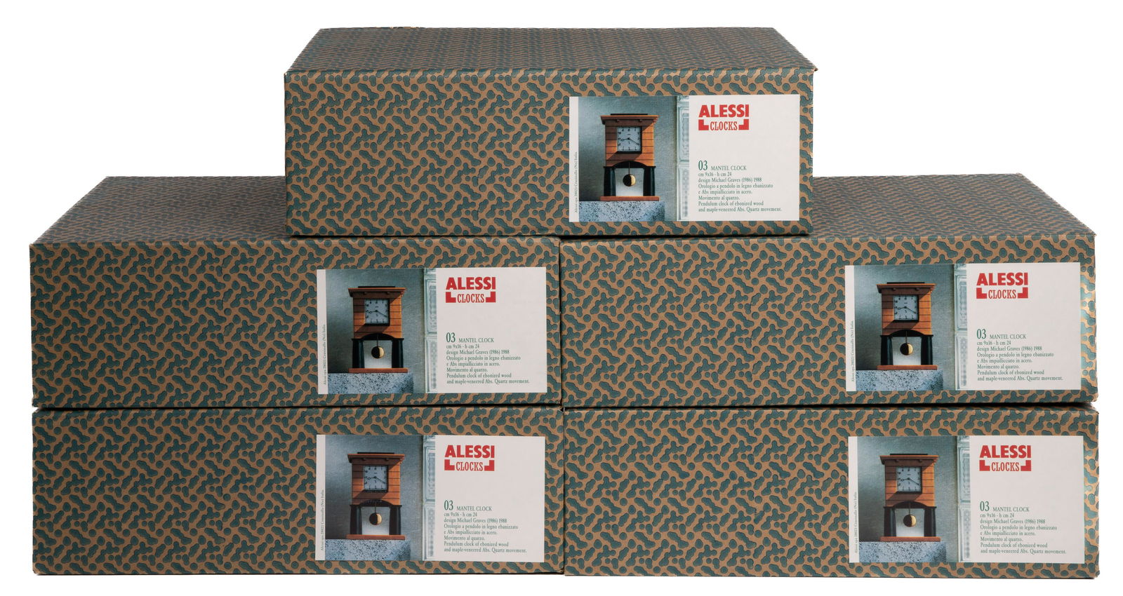 Michael Graves for Alessi Mid-Century Mantel Clocks (1 of 1)