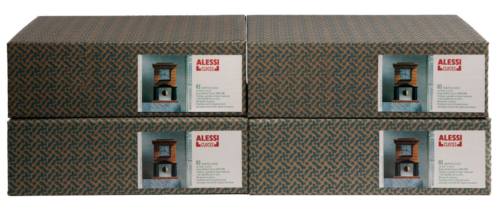 Michael Graves for Alessi Mid-Century Mantel Clocks (1 of 1)