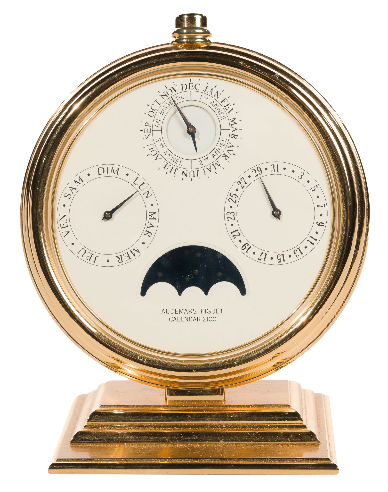 Audemars Piguet French Gilt Brass Perpetual Desk Calendar 2100 (1 of 3)