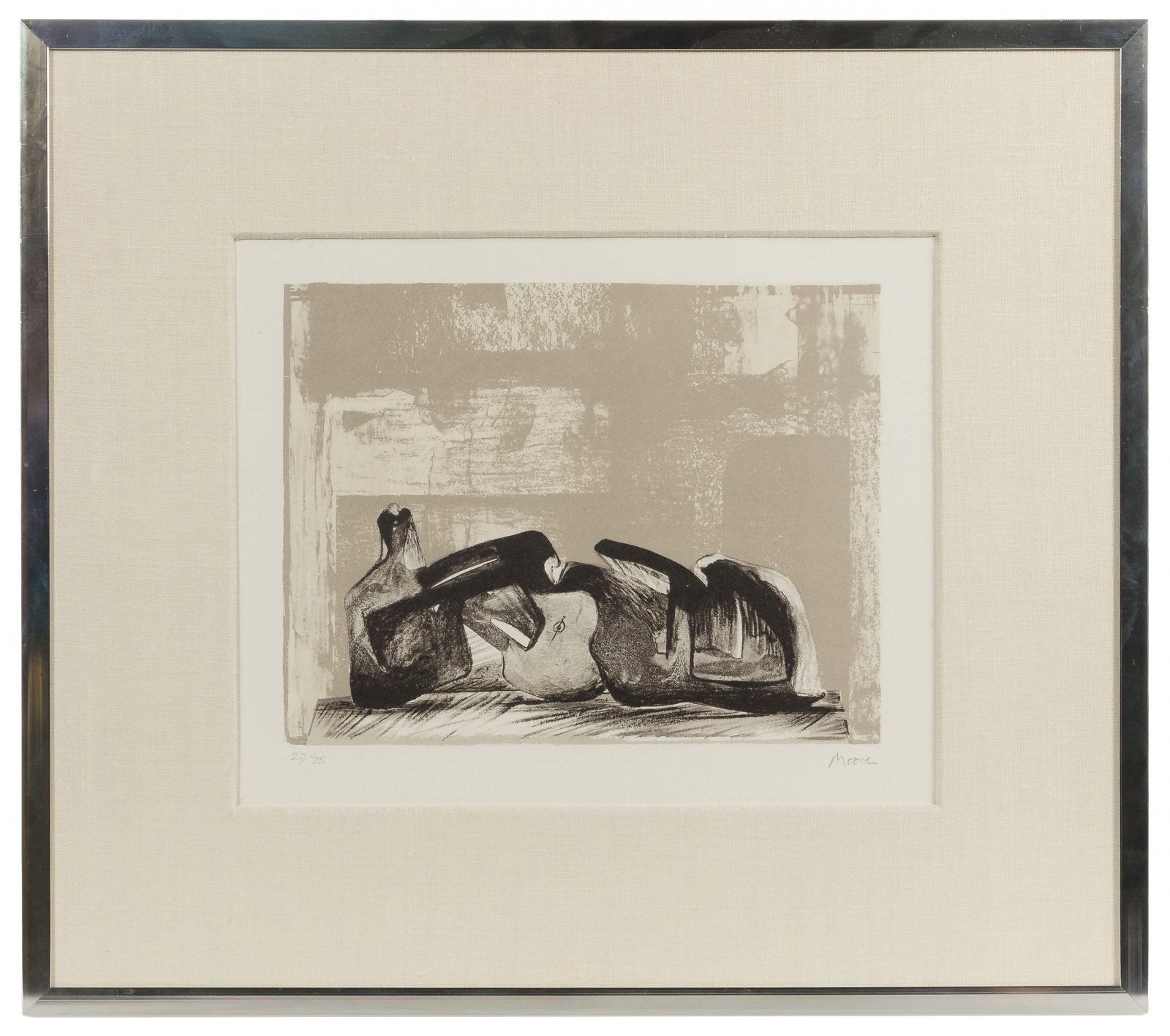 Henry Moore (British, 1898-1986) 'Reclining Figure' Lithograph (1 of 6)