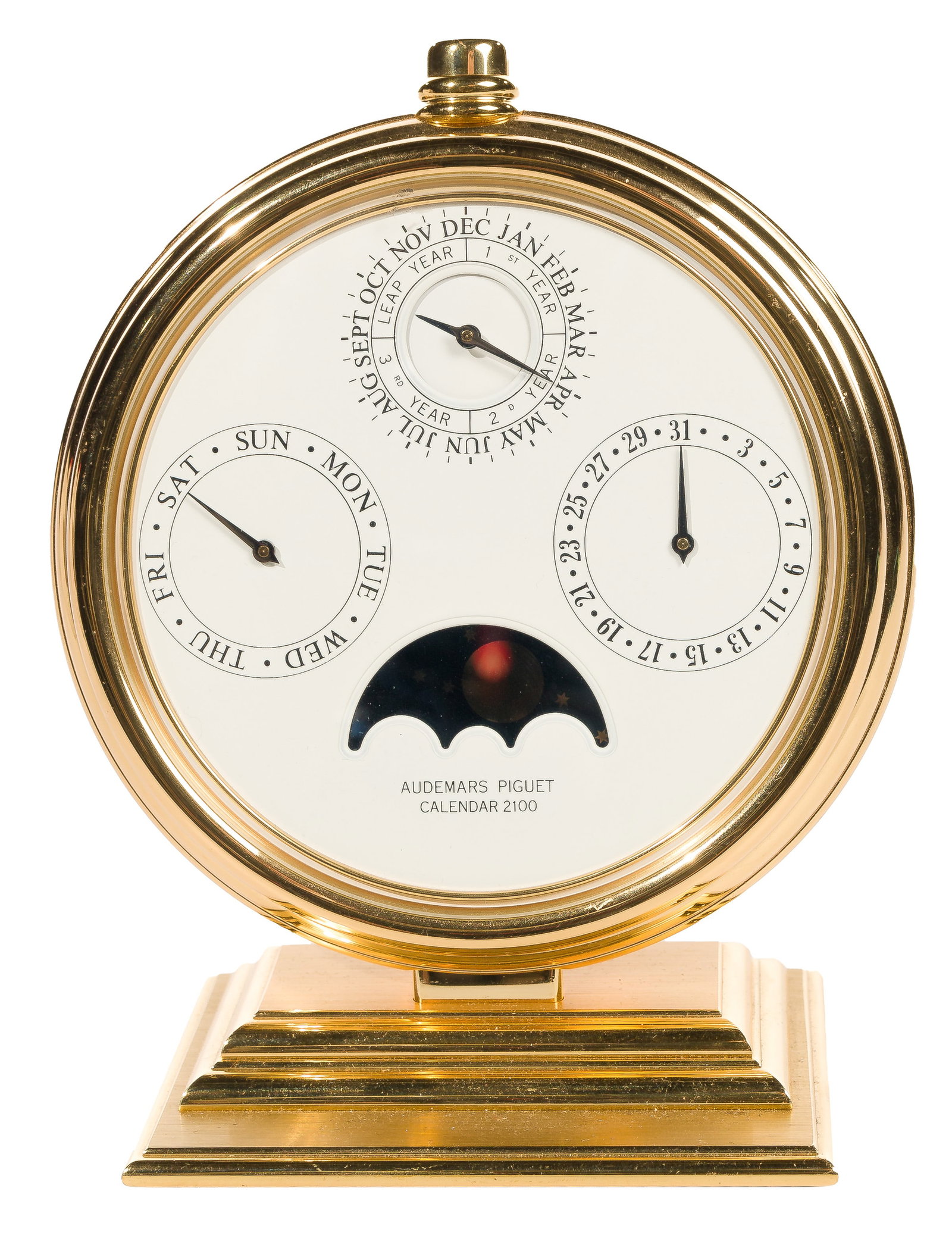 Audemars Piguet English Gilt Brass Perpetual Desk Calendar 2100 (1 of 3)