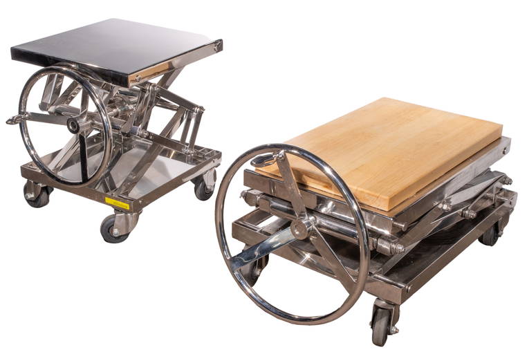 Restoration Hardware "scissor Lift Collection" Tables