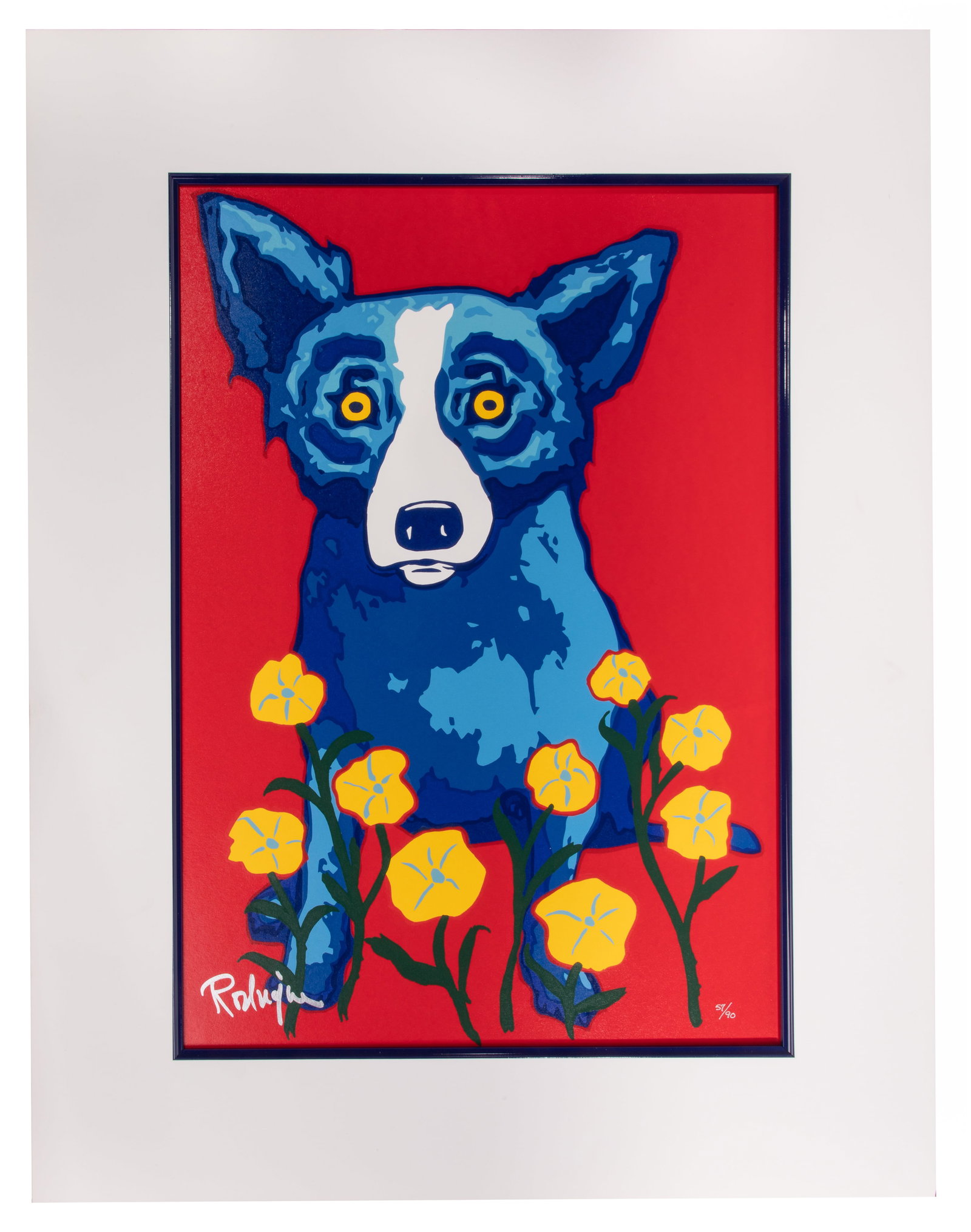 George Rodrigue (American, 1944-2013) 'See How My Garden Grows' Lithograph (1 of 4)