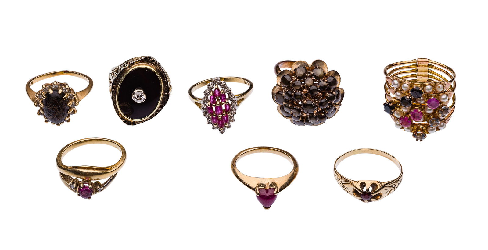 14k Yellow Gold and Gemstone Jewelry Assortment (1 of 1)