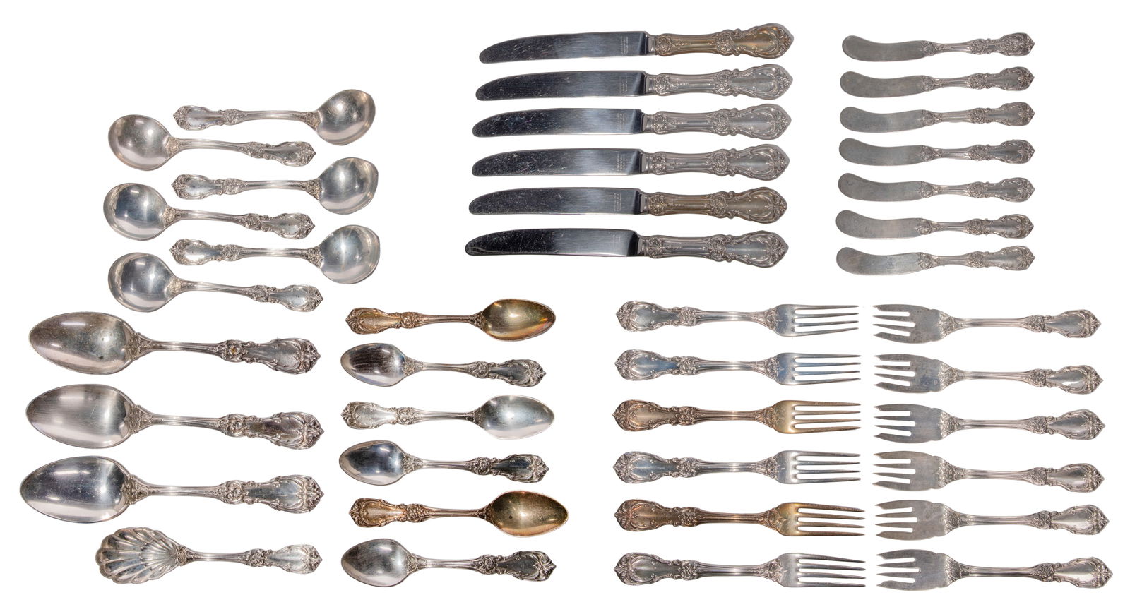 Reed & Barton 'Burgundy' Sterling Silver Partial Flatware Service (1 of 4)
