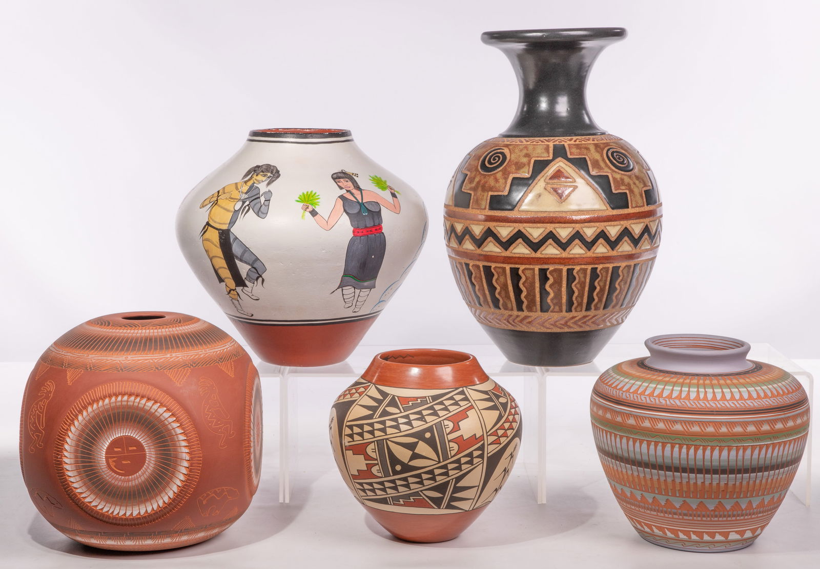 Native American Pottery Assortment (1 of 2)