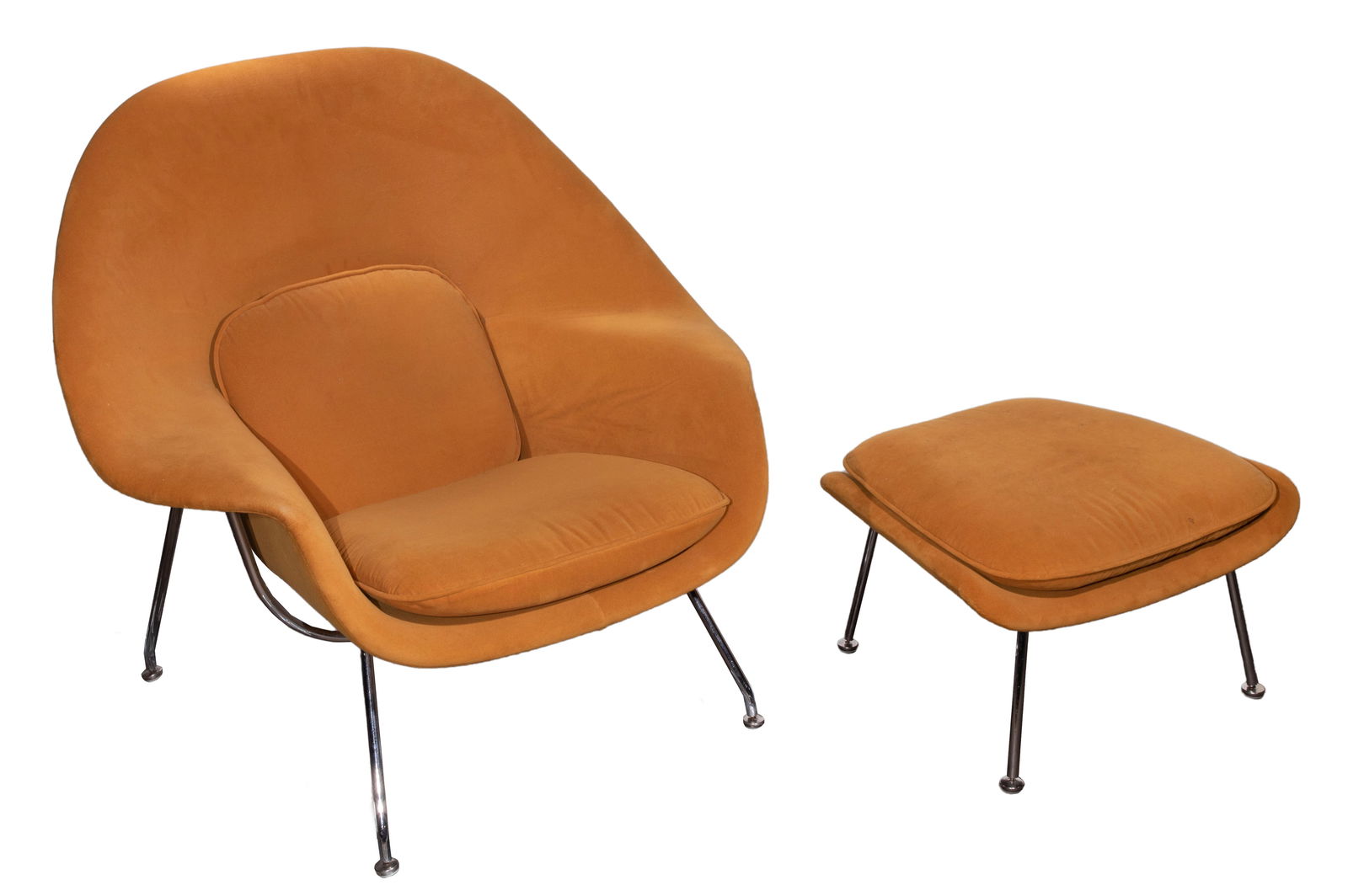 Eero Saarinen for Knoll Womb Chair and Ottoman (1 of 10)