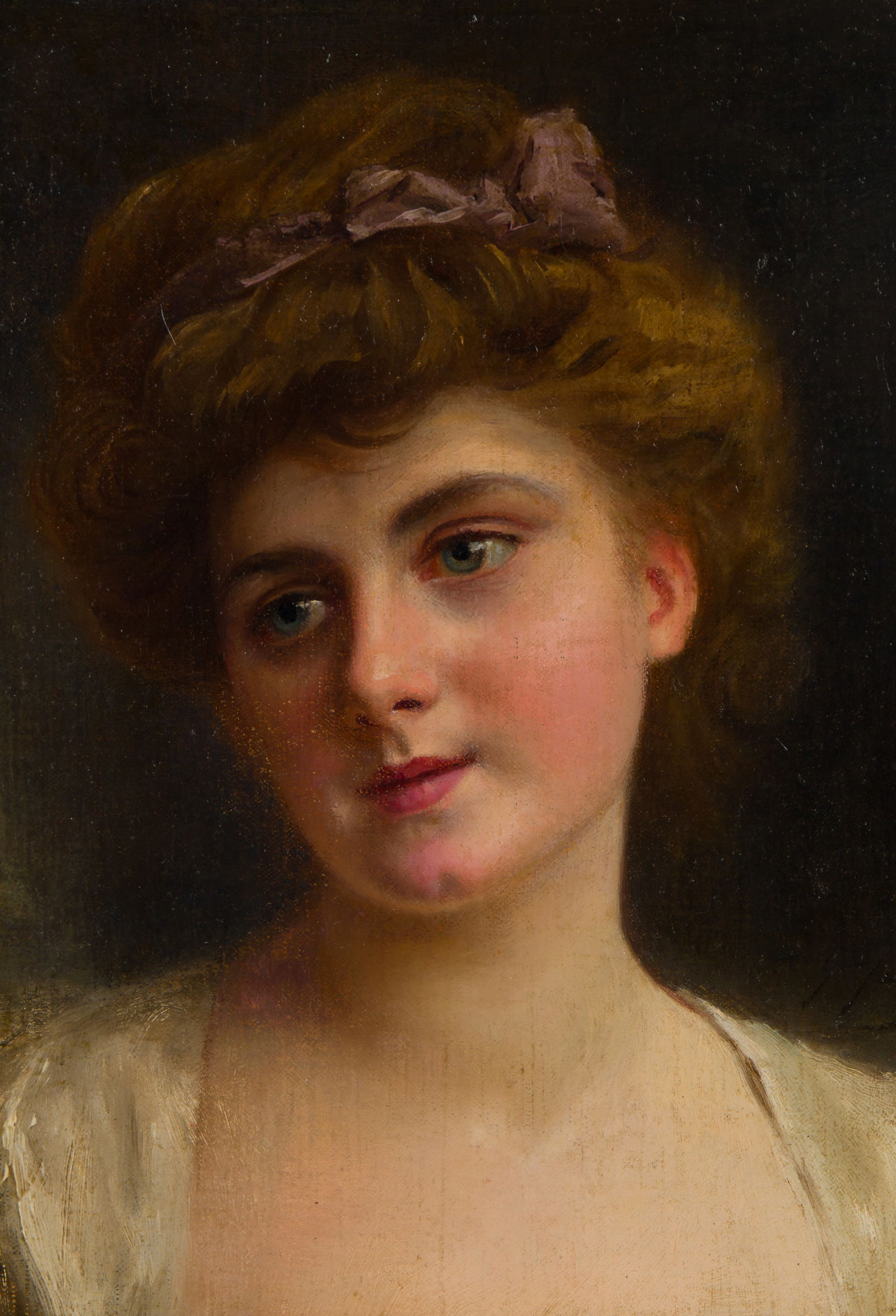 Gustave Jean Jacquet (French, 1846-1909) Portrait Oil on Canvas (1 of 5)