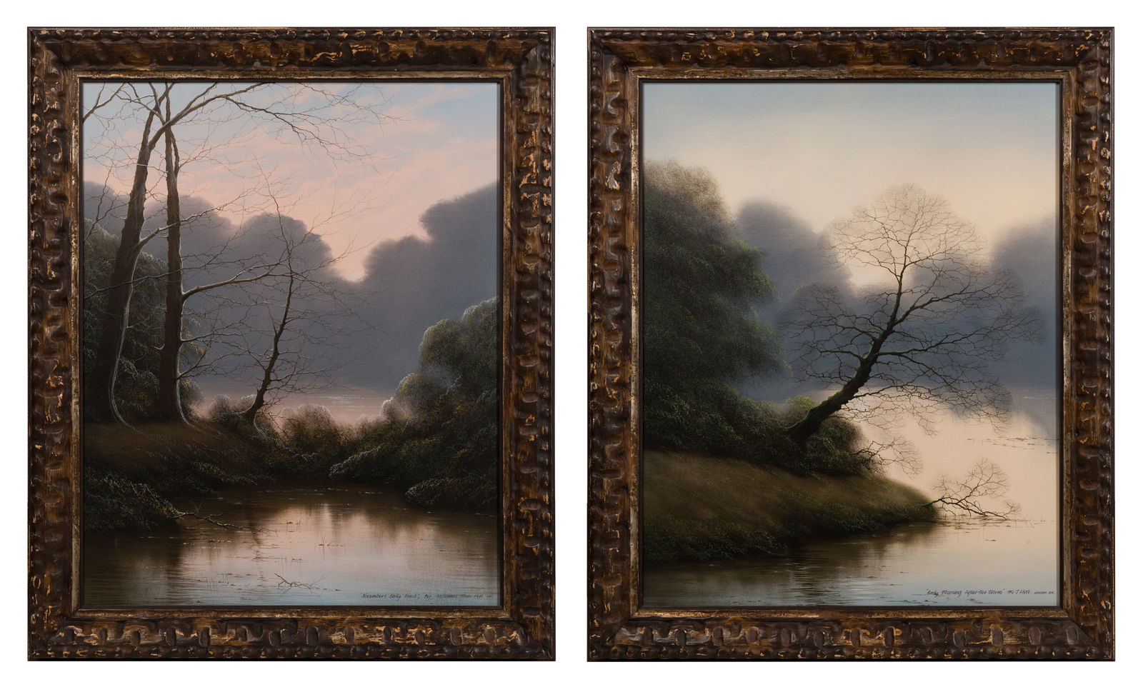 Michael John Hill (English, b.1956) Oils on Canvas (1 of 4)