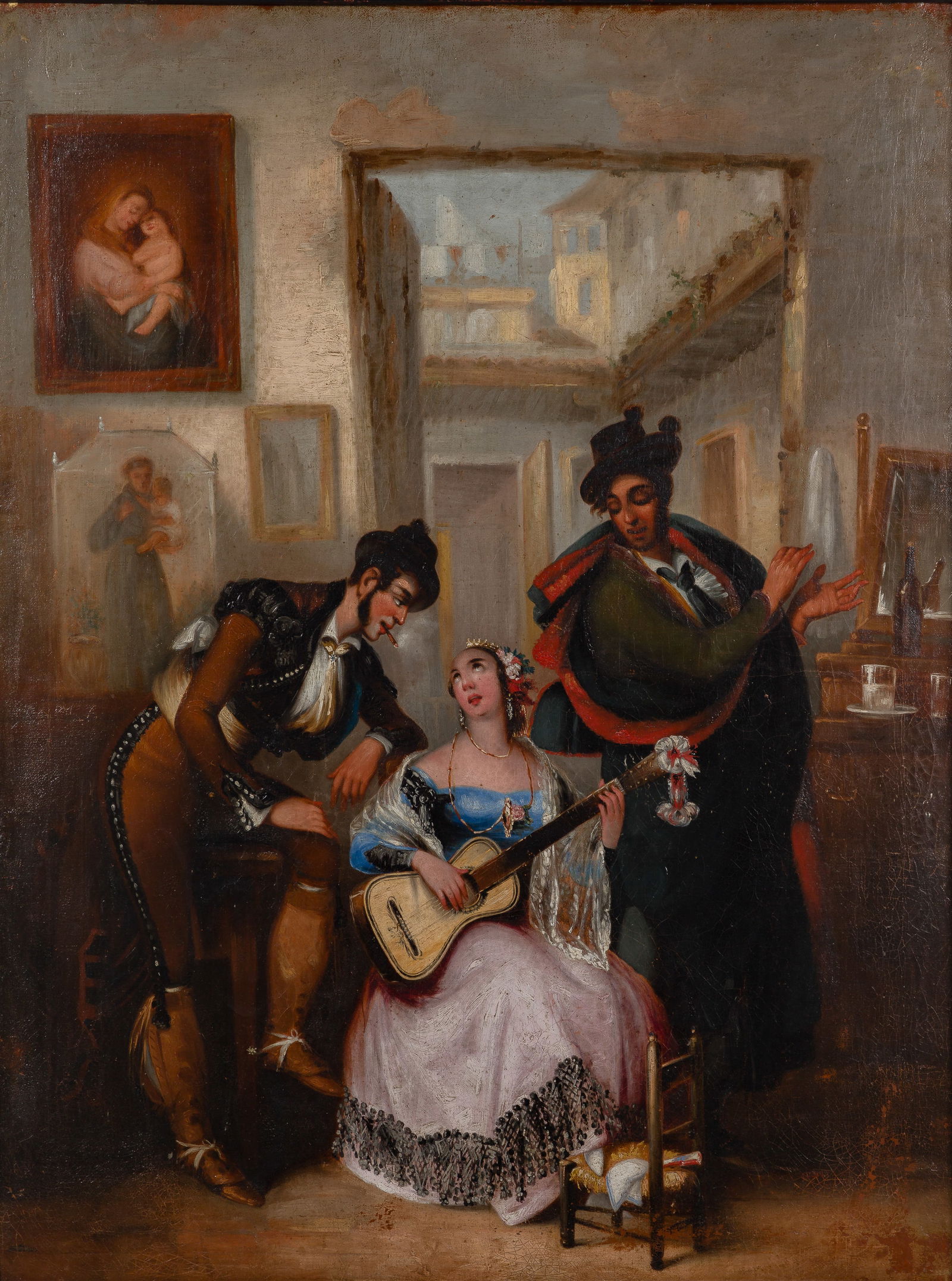 Unknown Artist (Continental, 19th Century) Oil on Canvas (1 of 6)