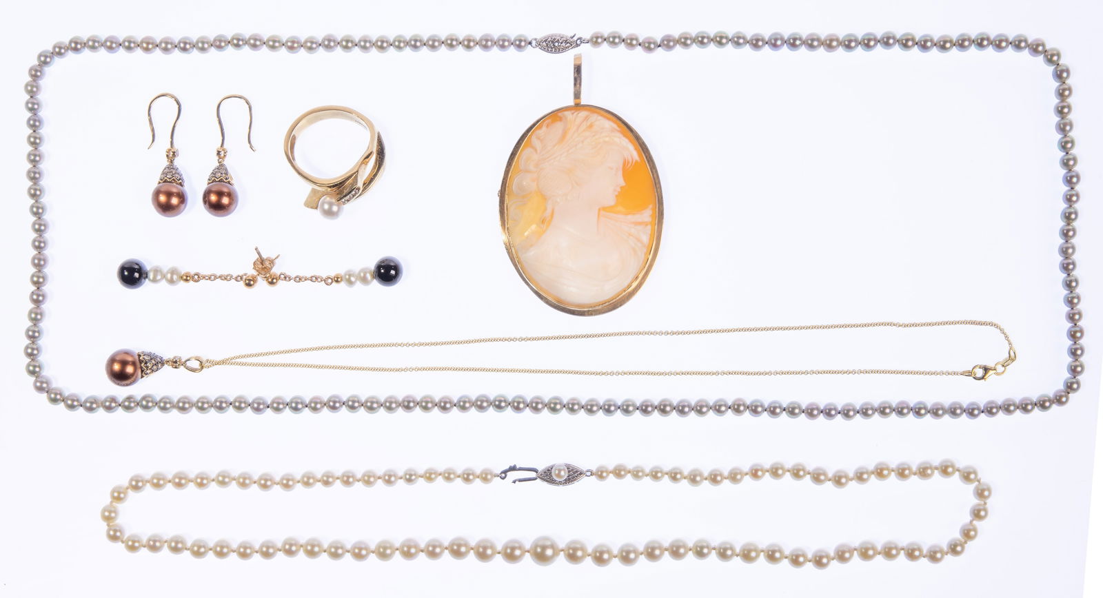 14k Gold and Pearl / Shell Jewelry Assortment (1 of 1)