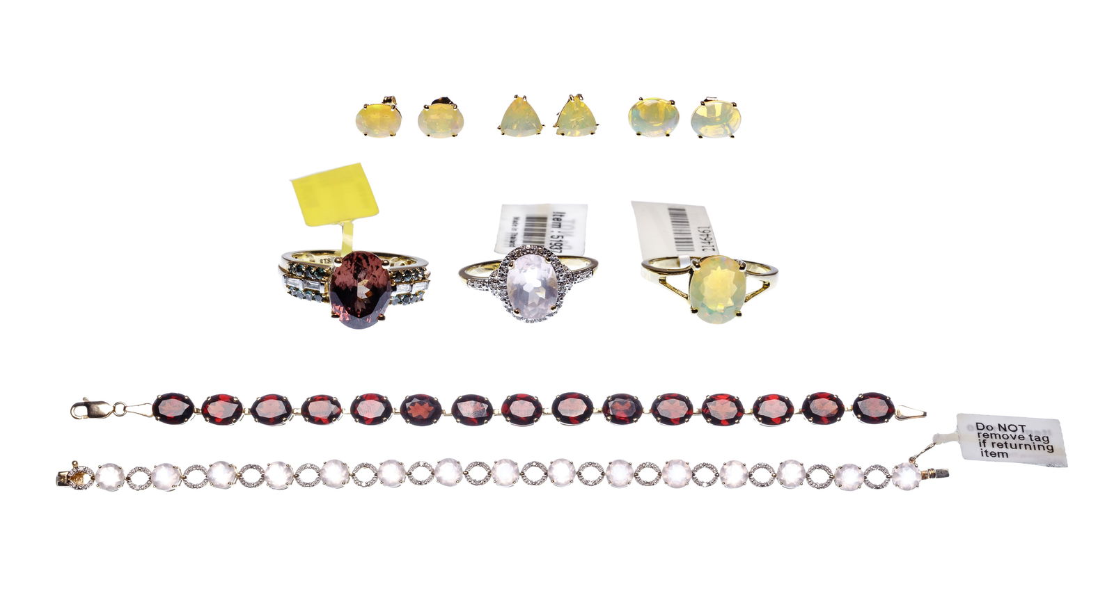14k Yellow Gold and Semi-Precious Gemstone Jewelry Assortment (1 of 2)