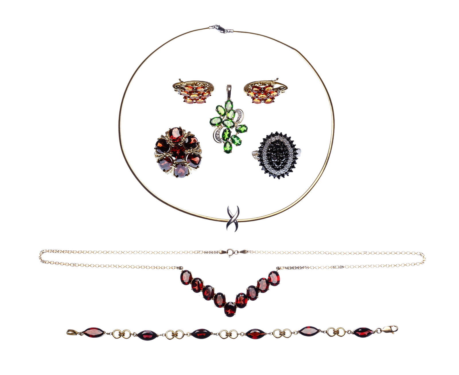 10k Gold and Gemstone Jewelry Assortment (1 of 1)