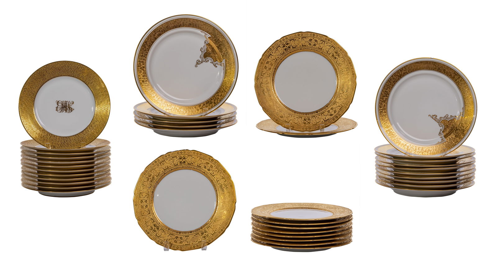 Limoges Gilt Porcelain Plate Assortment (1 of 1)