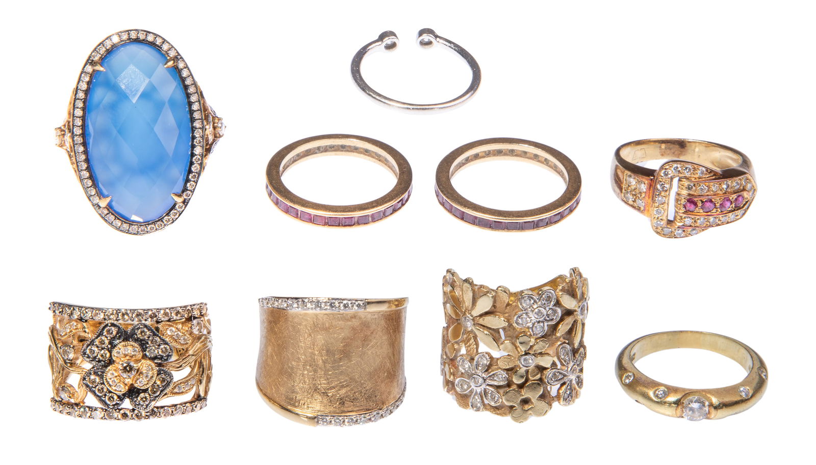 14k Gold and Gemstone Ring Assortment (1 of 1)