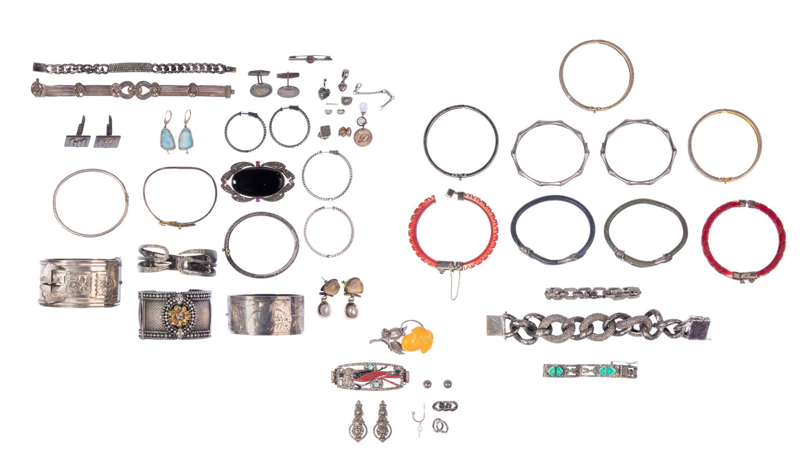 Sterling Silver Bracelet and Jewelry Assortment (1 of 4)