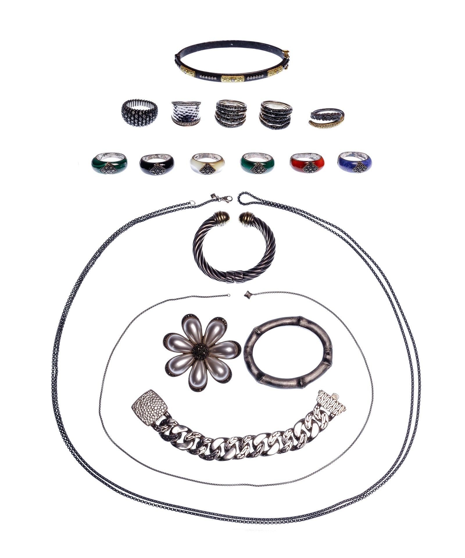 Designer Sterling Silver Jewelry Assortment (1 of 2)