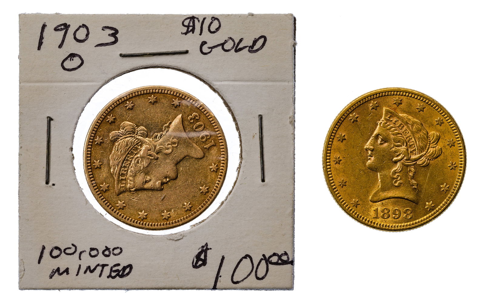 1898 and 1903-O $10 Gold (1 of 2)