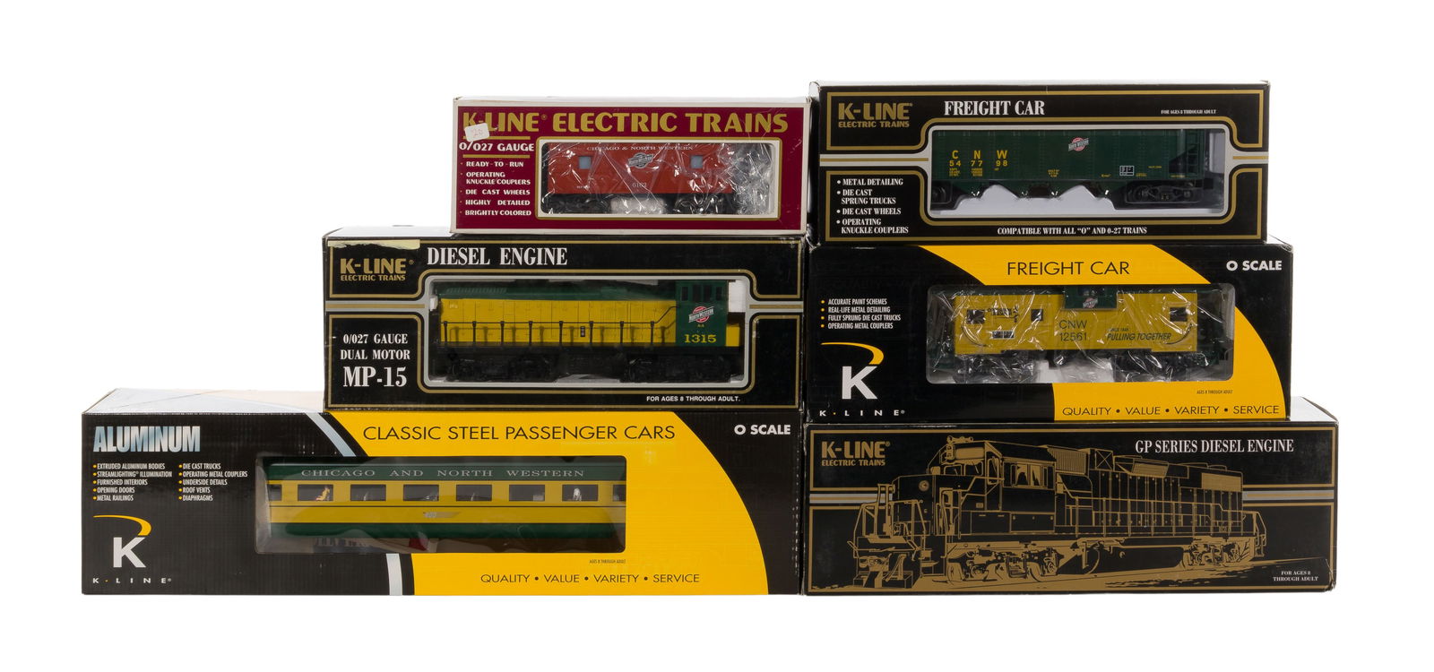 K-Line Model Train Chicago & Northwestern Assortment (1 of 2)
