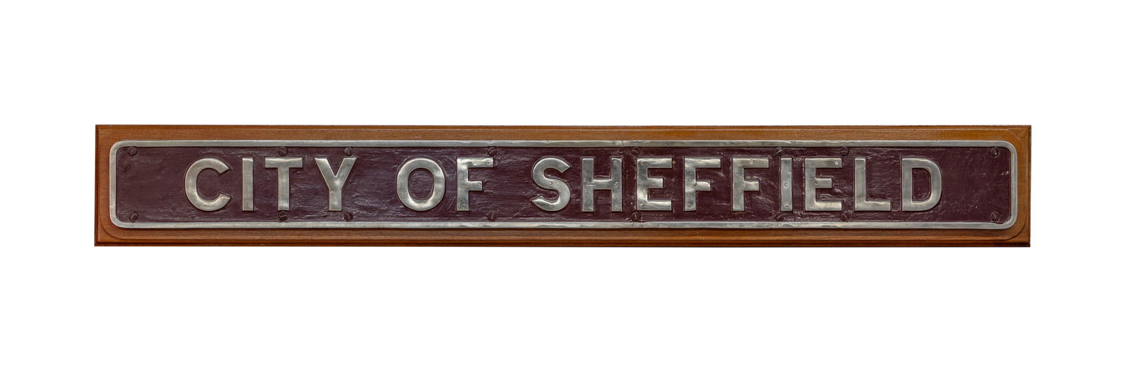 Nameplate CITY OF SHEFFIELD 4-6-2 LMS CORO Class (1 of 3)