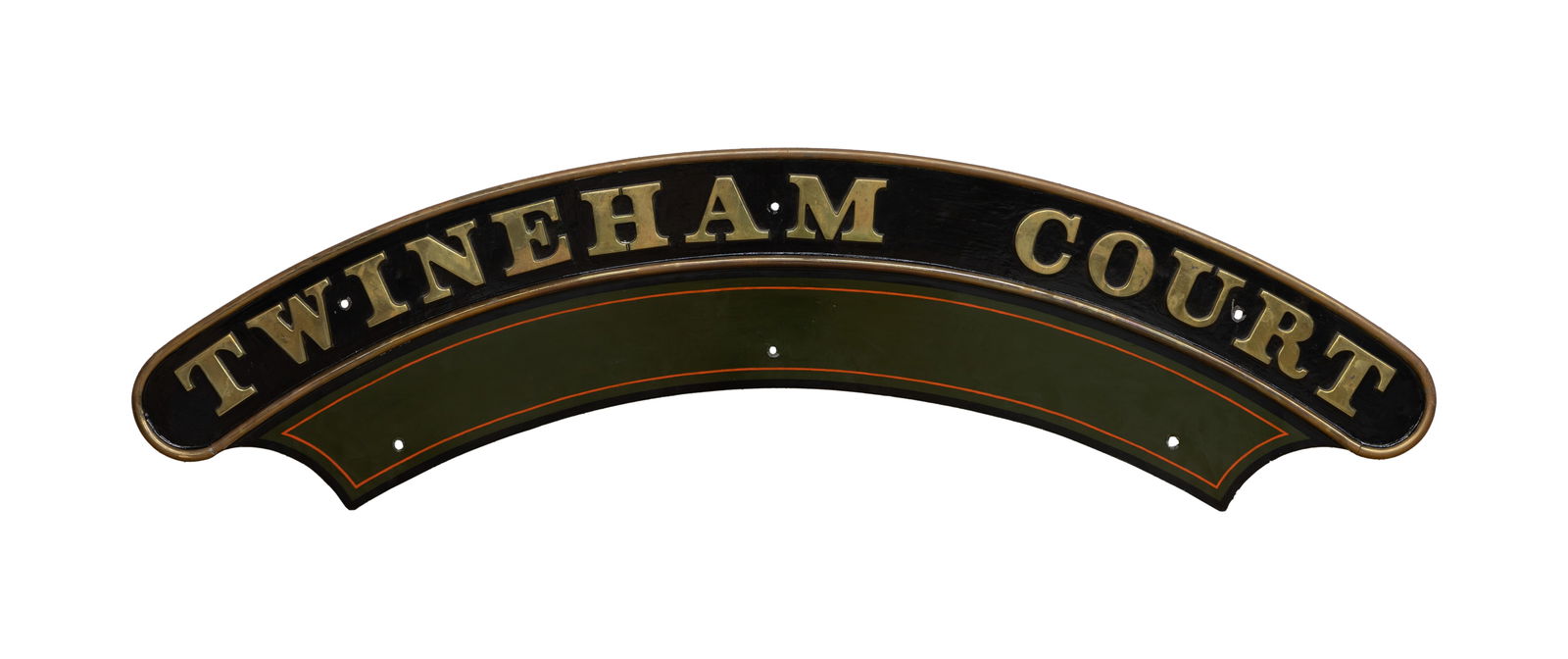 Nameplate TWINEHAM COURT 4-6-0 GWR Saint Class (1 of 2)