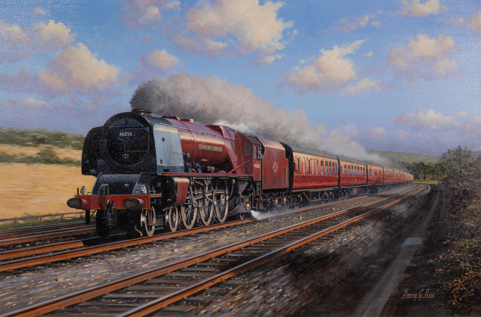 Barry G. Price (20th Century) 'Sir William Stanier' Oil on Canvas (1 of 4)