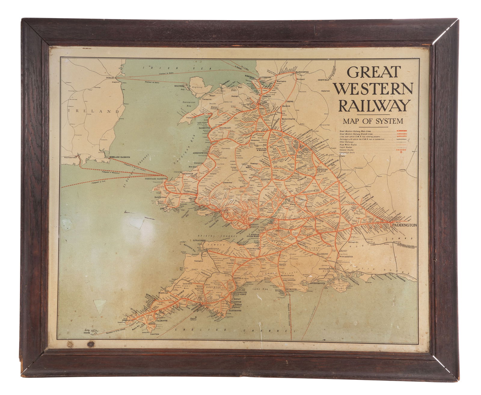 Great Western Railway Tin Map (1 of 2)