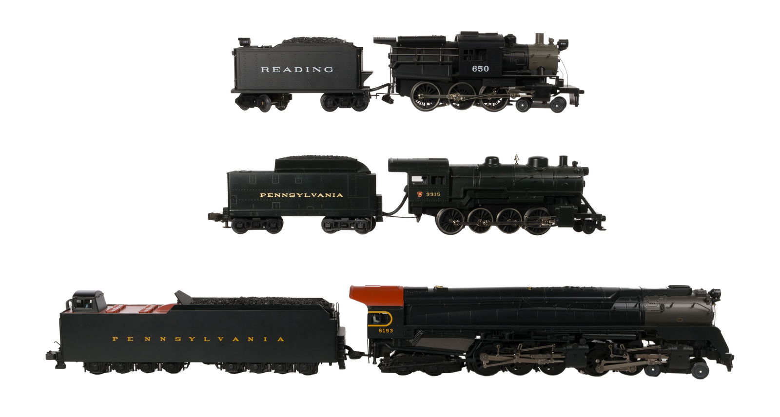 MTH Model Train O Scale Pennsylvania Locomotive and Tender Collection (1 of 2)