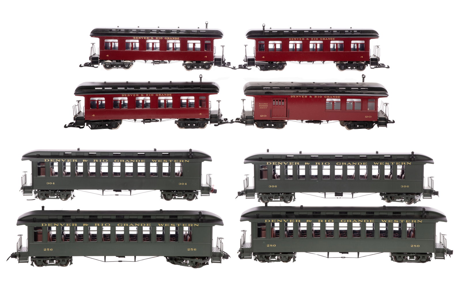 Model Train G Scale Denver Rio Grande and Denver Rio Grande Western Car Assortment (1 of 7)
