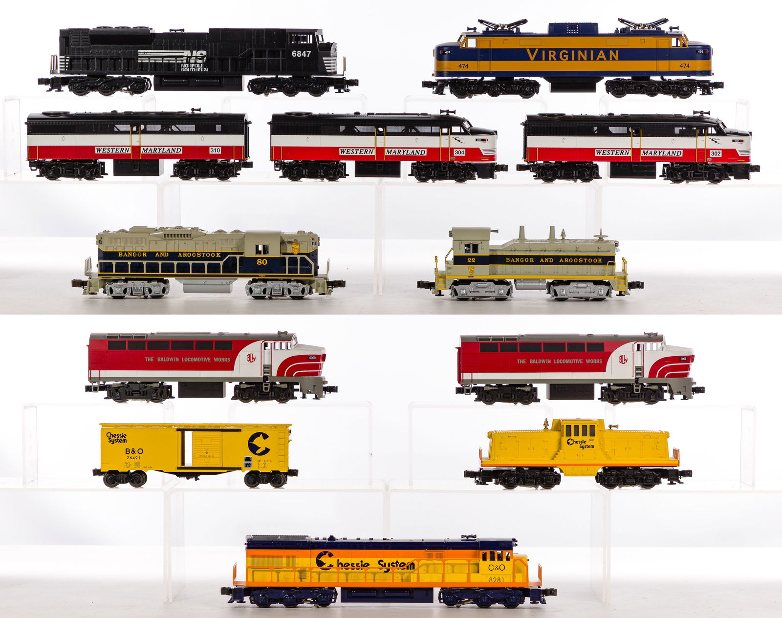 Williams Model Train O Scale Locomotive Assortment (1 of 1)