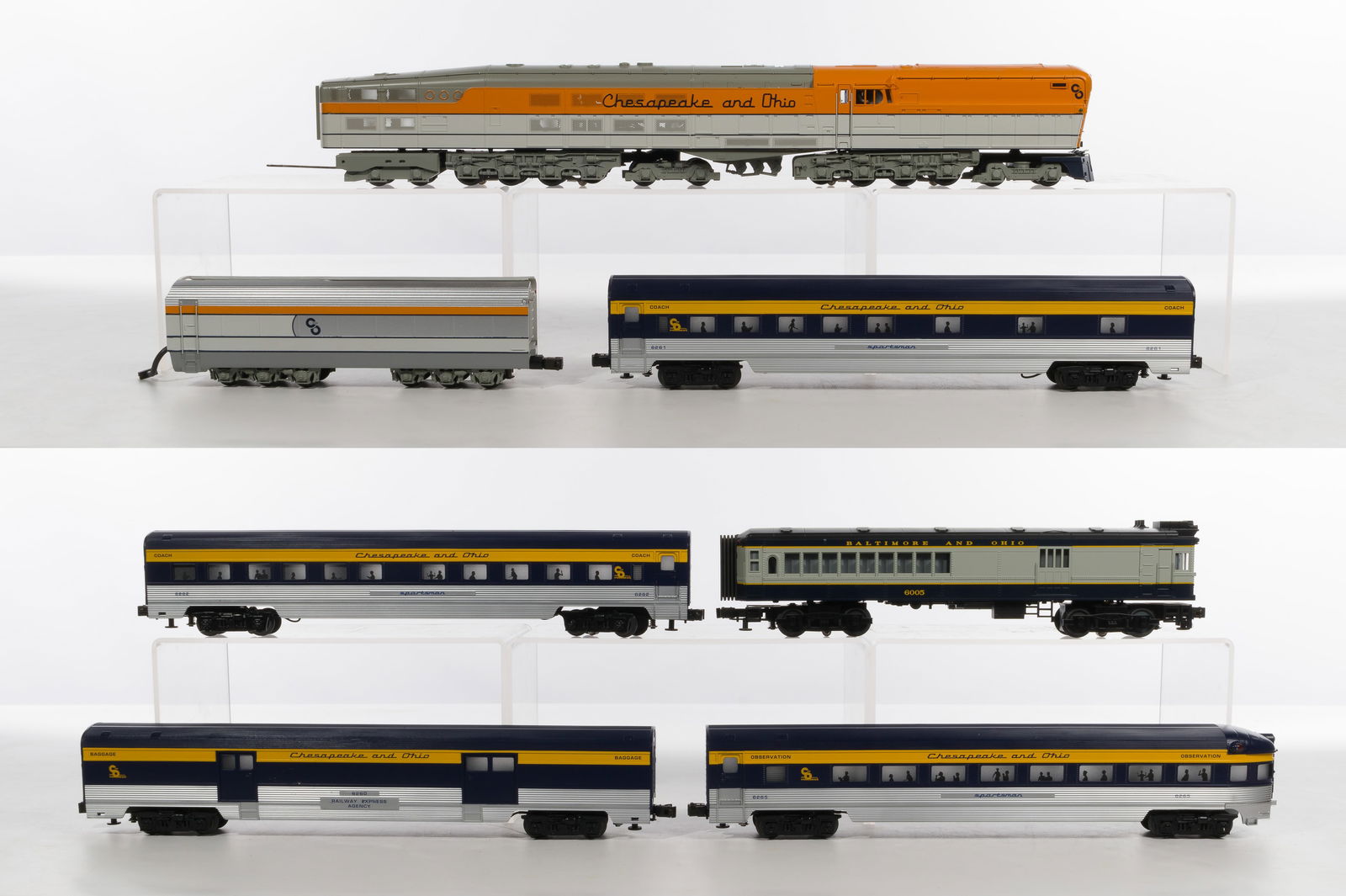MTH Model Train O Scale Chesapeake and Ohio Assortment (1 of 1)