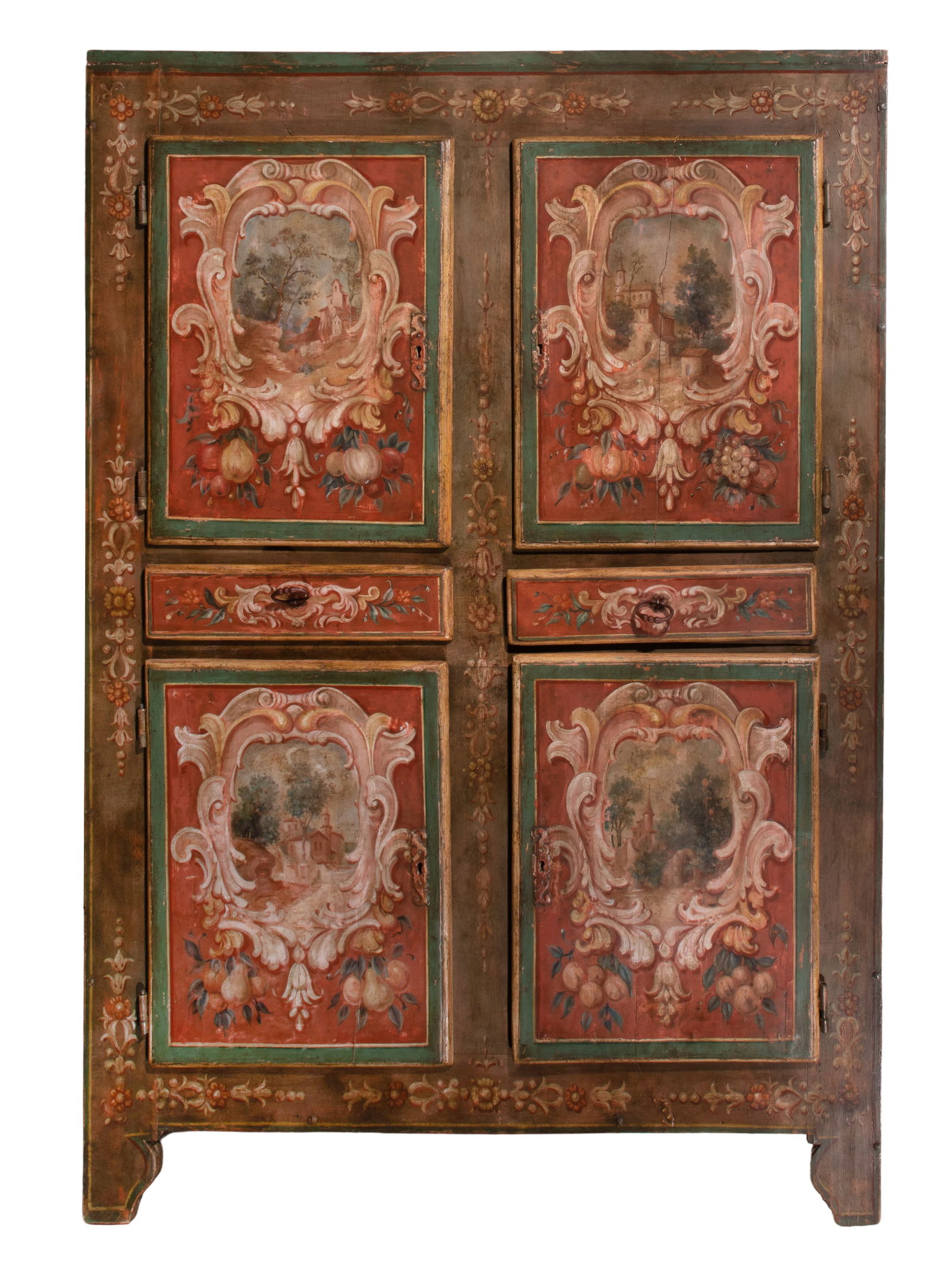 Italian Painted Armoire (1 of 3)