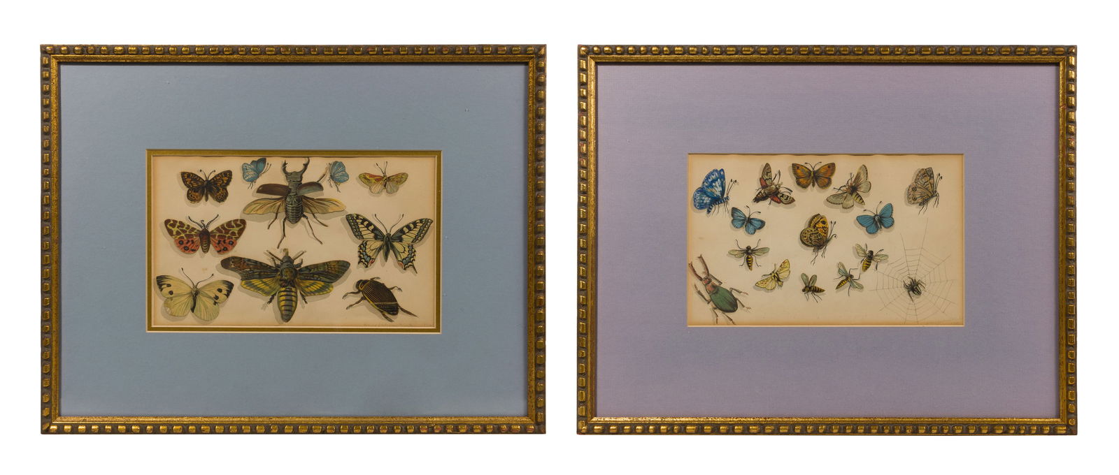 Henry Jackson Morton (American, 1807-1890) Watercolor Embellished Decoupage (1 of 2)