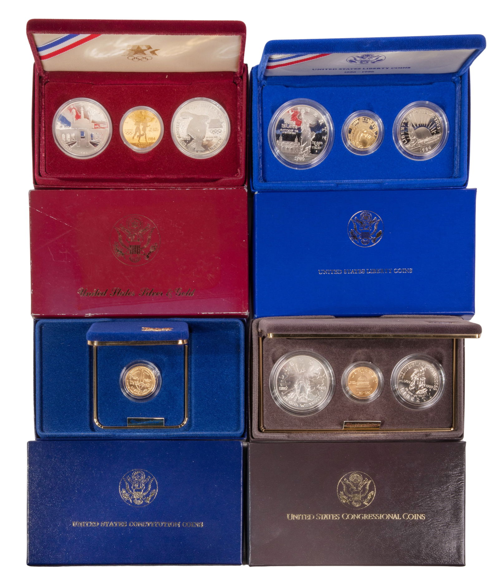 Gold and Silver Commemorative Coin Set Assortment (1 of 1)