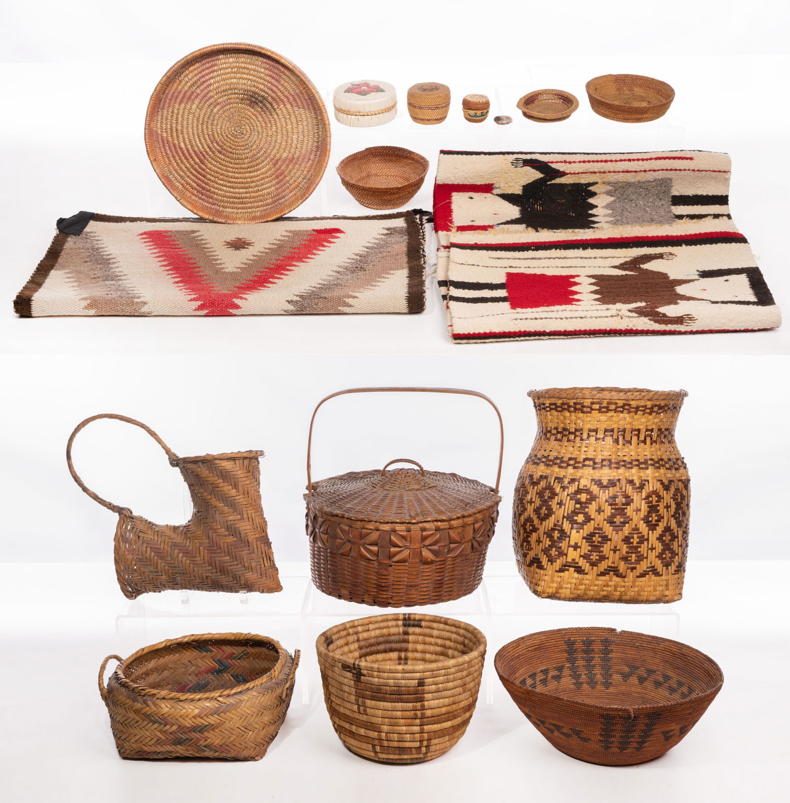 Native American Basket and Rug Assortment (1 of 3)