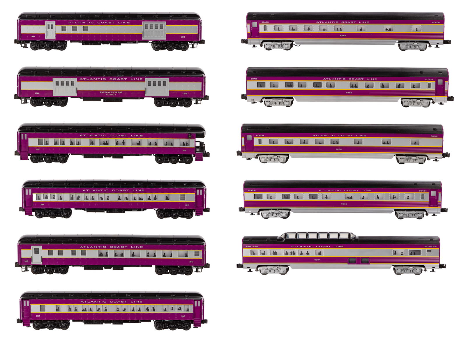 Williams Model Train O Scale Atlantic Coast Car Collection (1 of 1)