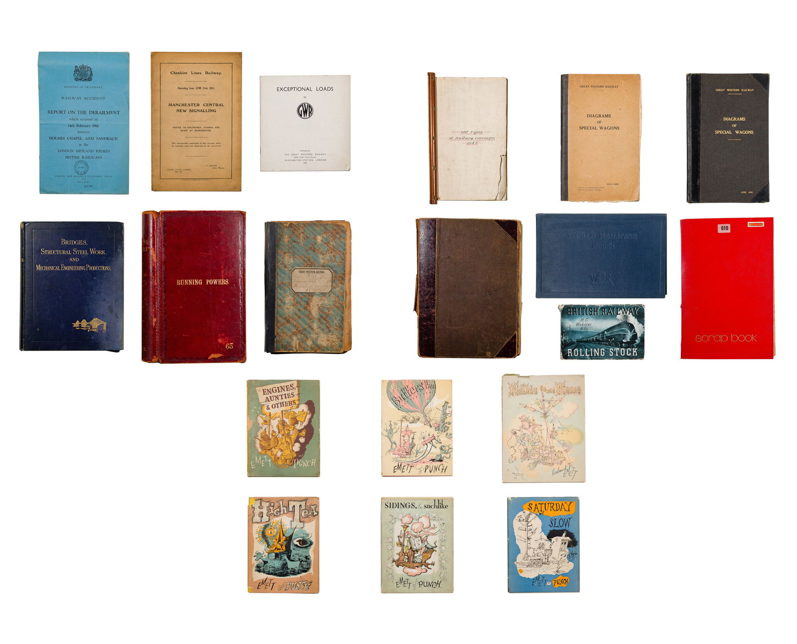 Antiquarian Railway Book Assortment (1 of 12)