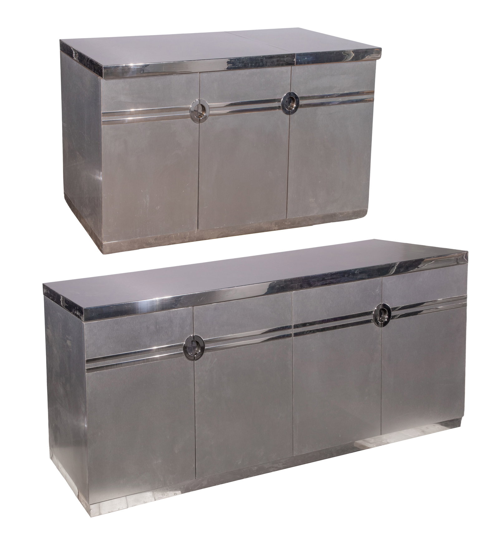 Pierre Cardin Aluminum and Chrome Dry Bar and Credenza (1 of 10)