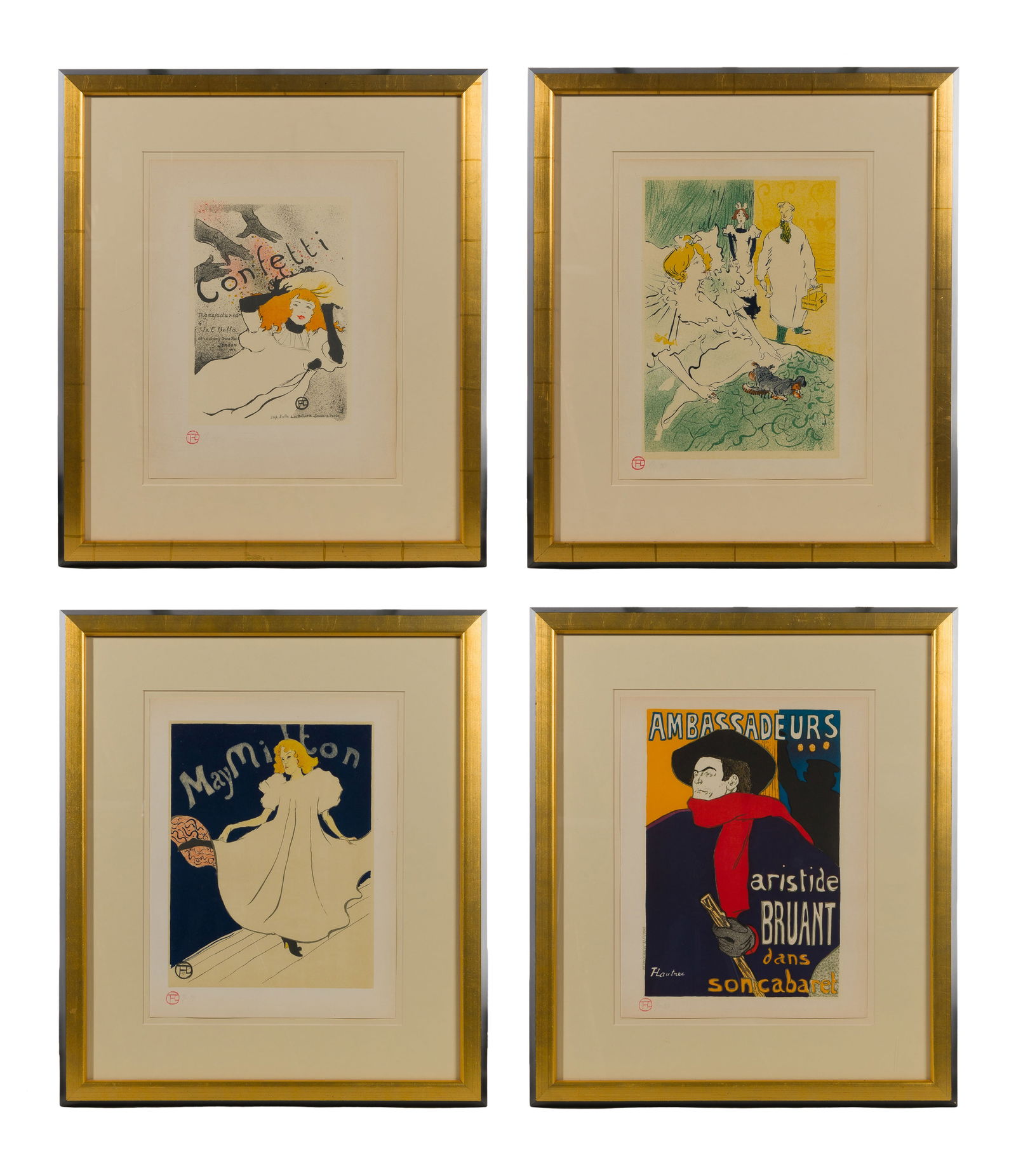 Henri de Toulouse-Lautrec (French, 1864-1901) Lithograph Assortment (1 of 5)