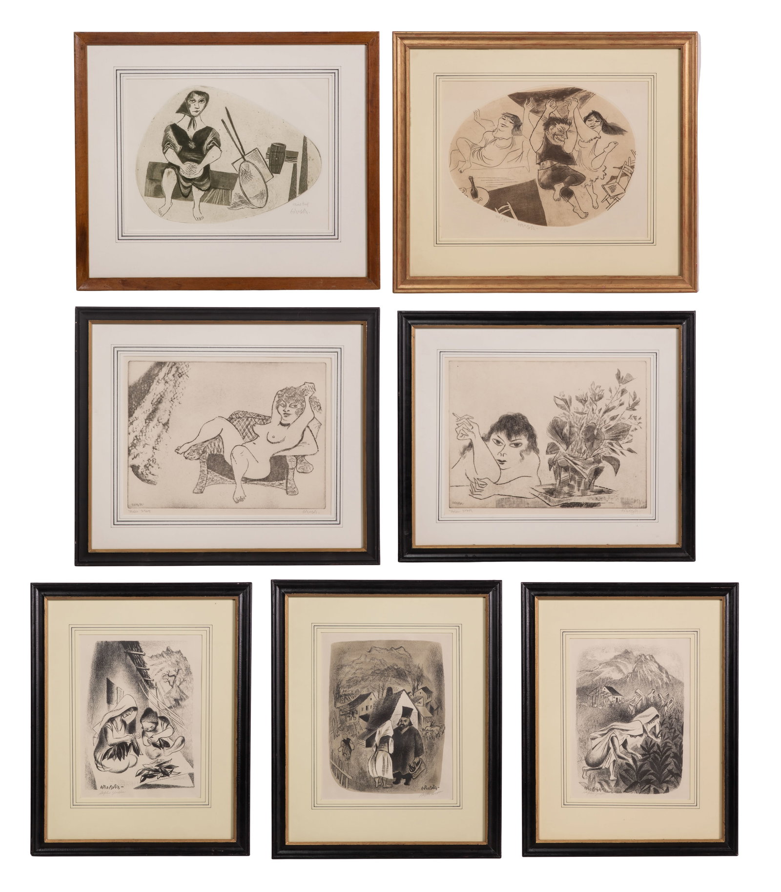 William Gropper (American, 1897-1977) Lithograph Collection (1 of 9)