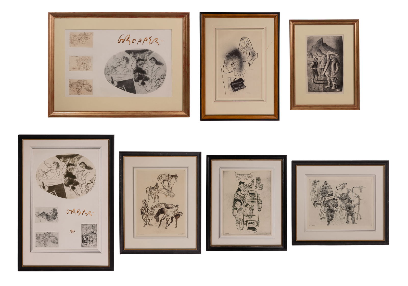 William Gropper (American, 1897-1977) Lithograph Collection (1 of 9)