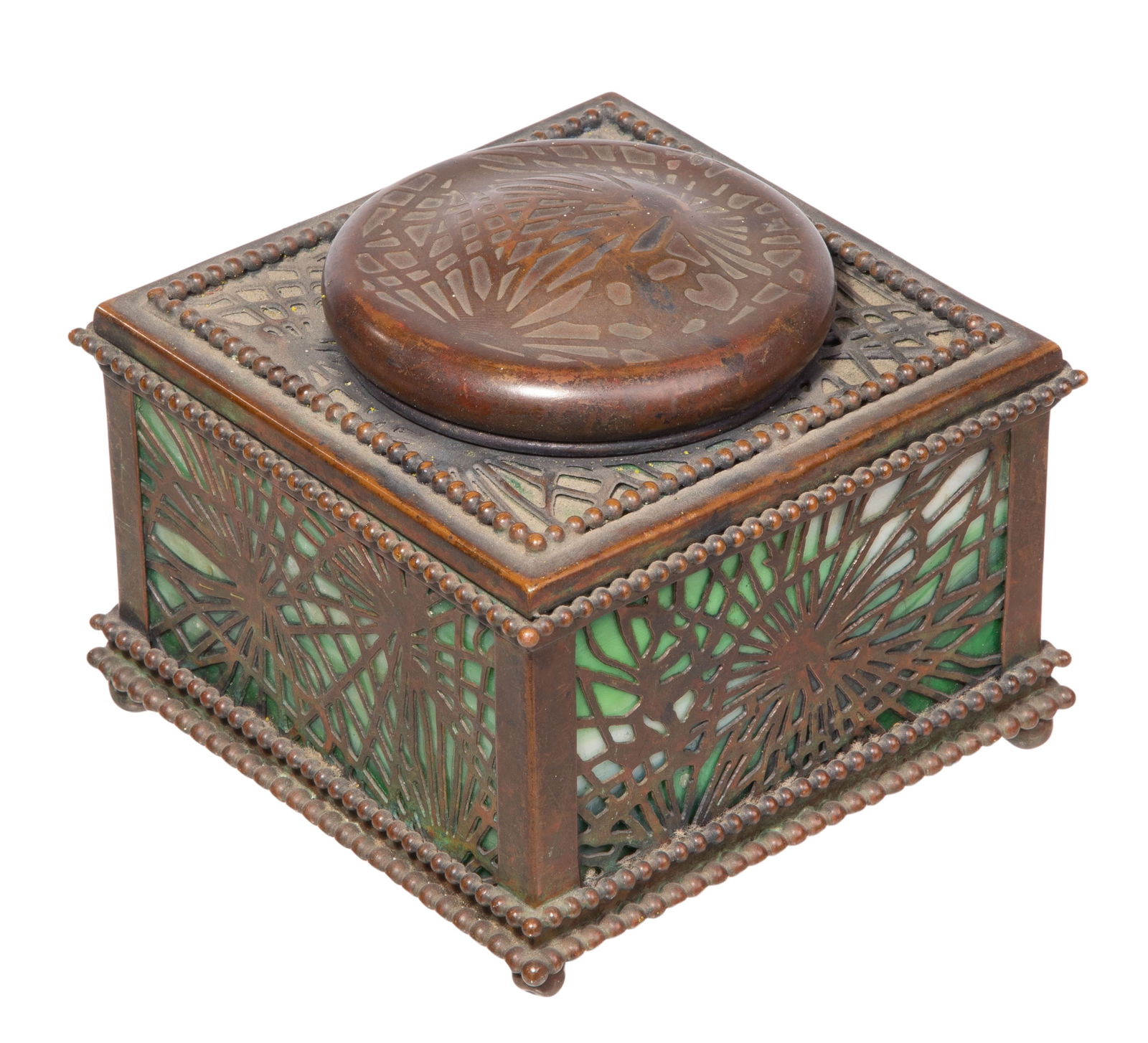 Tiffany Studios Pine Needle Inkwell (1 of 6)