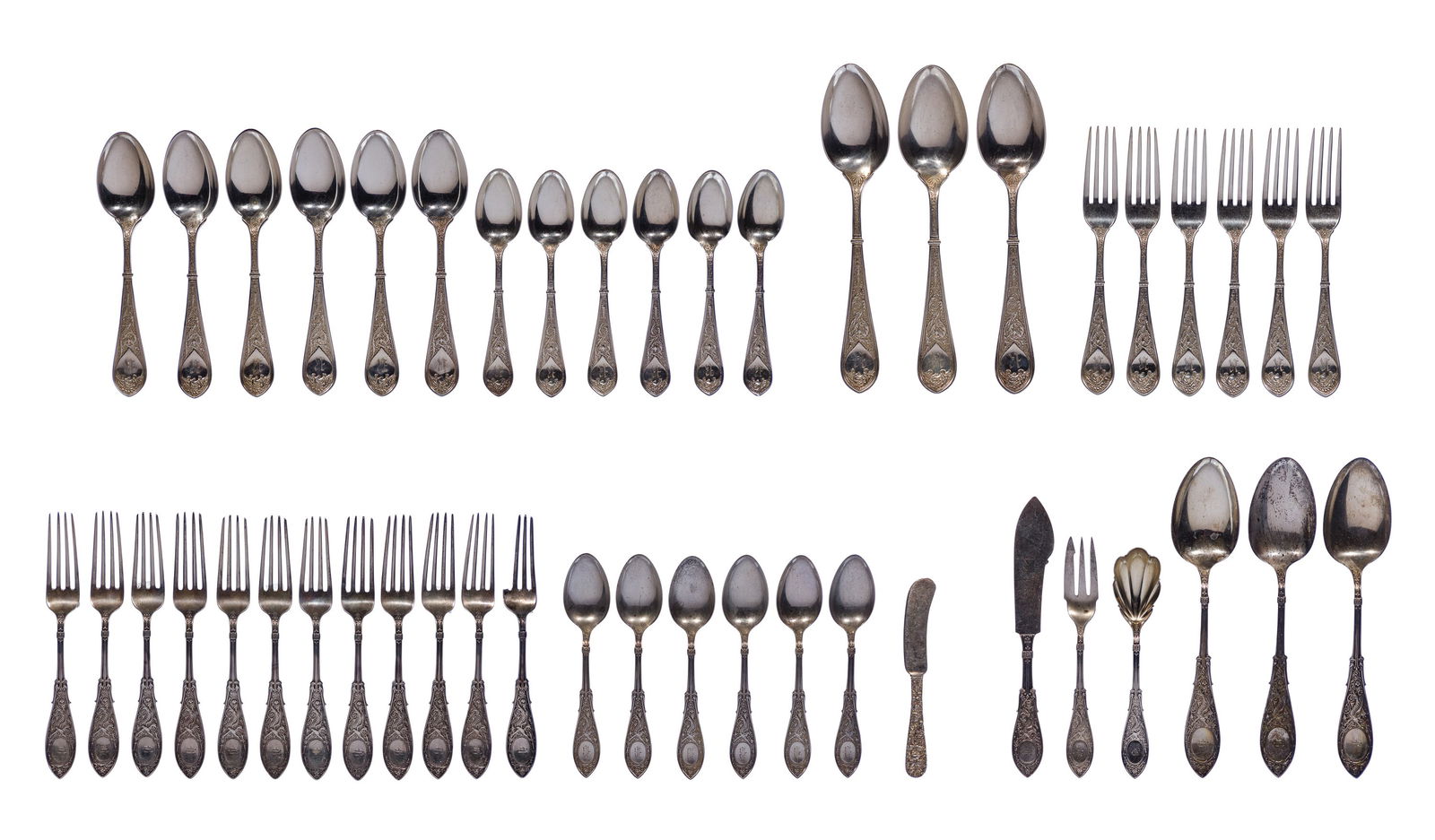 Gorham Raphael Sterling Silver Flatware Assortment Auction