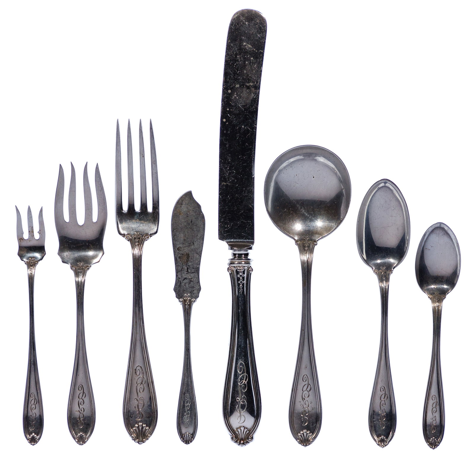 International Silver Margaret (Old) Sterling Silver Flatware Assortment (1 of 12)