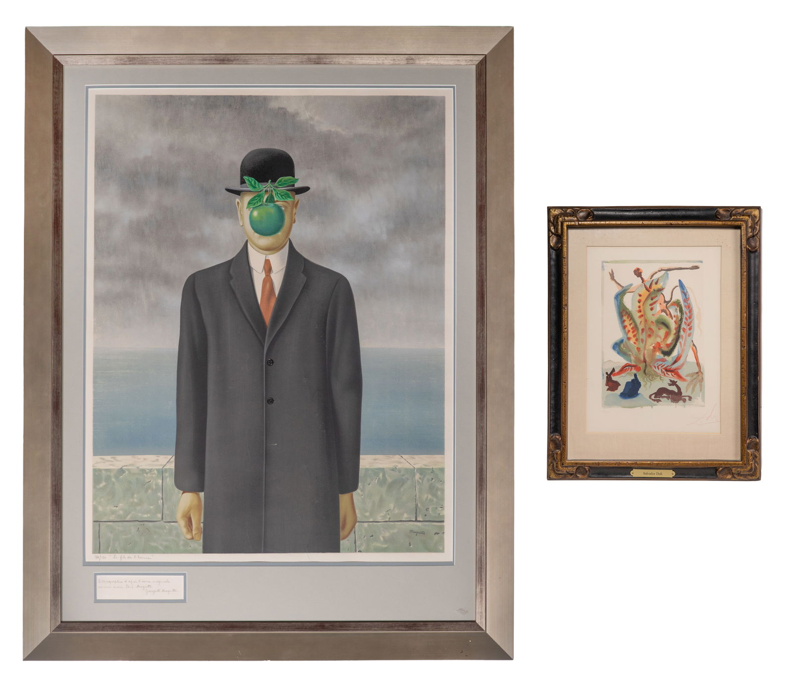 After Rene Magritte (Belgian, 1898-1967) 'The Son of Man' Lithograph (1 of 11)